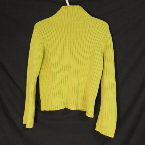 DKNY JEANS | xs - extra small | Ribbed Turtleneck Sweater With Bold DKNY Front - Picture 2 of 14